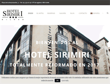 Tablet Screenshot of hotelsirimiri.es